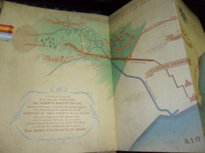 Programa con el itinerario de la visita de Martín Artajo a Argentina