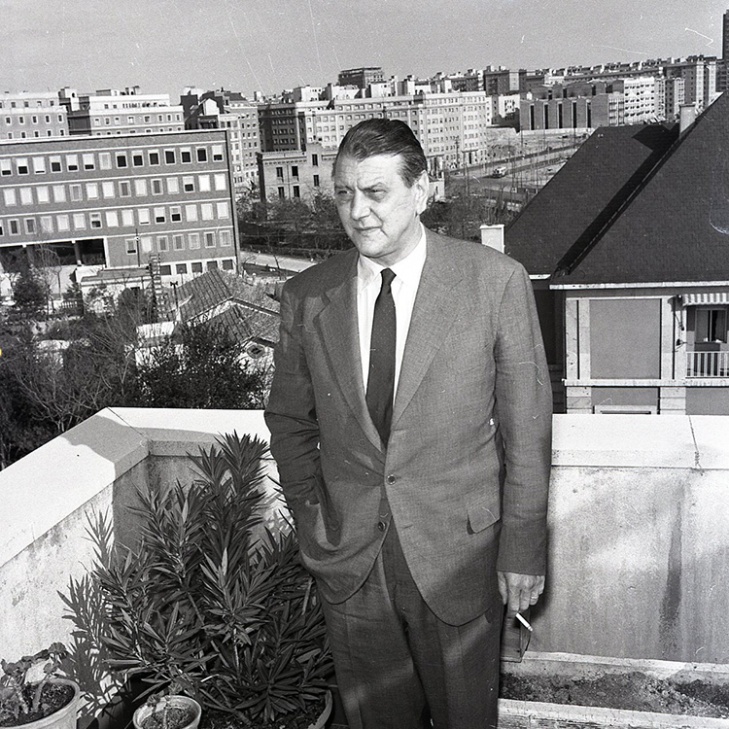 Otto Skorzeny en Madrid, fotografiado por Campúa en 1958