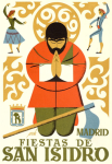 Cartel de las fiestas de San Isidro en Madrid en 1969